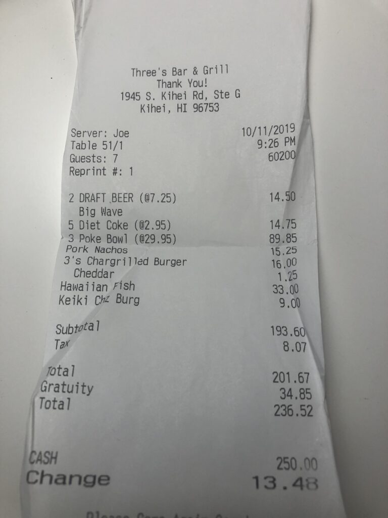 Kehai, Maui. En tur på Restaurant.